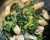 冬の10分スパ●カキとれん草の和風パスタ作り方3写真