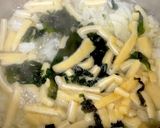 白菜 油揚げ わかめの味噌汁^^作り方4写真