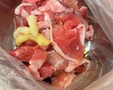 スキレットで豚キムチーズ(辛さLv0.5作り方1写真