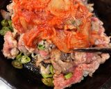 スキレットで豚キムチーズ(辛さLv0.5作り方5写真