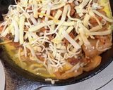 スキレットで豚キムチーズ(辛さLv0.5作り方7写真