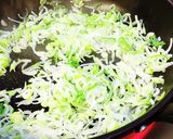 カレー味噌ねぎ炒め飯。作り方3写真