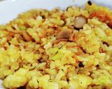 カレー味噌ねぎ炒め飯。作り方8写真