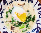 水菜としめじのオートミール粥　白だし味作り方8写真