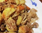 癖になる❣❣じゃが芋と豚バラ肉の旨煮～♪作り方10写真