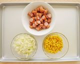 がっつり食べる！ウィンナー丼作り方1写真