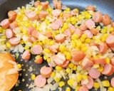 がっつり食べる！ウィンナー丼作り方3写真