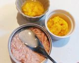 離乳食♡ライトツナ缶の汁でかぼちゃスープ作り方2写真