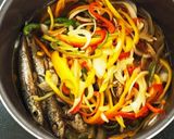 めざしとカラフル野菜の南蛮漬け作り方4写真