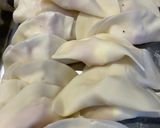 チーズとハムとお餅の揚げ餃子作り方3写真
