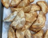 チーズとハムとお餅の揚げ餃子作り方6写真
