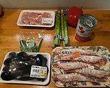 金に糸目を付けないで！デラックスパエリャ作り方1写真