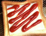 簡単☆10分で♬スライスチーズトースト作り方3写真