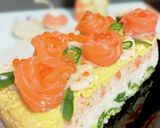【ポリ袋で簡単】ちらし寿司ケーキ作り方17写真