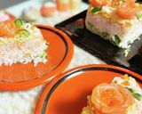 【ポリ袋で簡単】ちらし寿司ケーキ作り方18写真