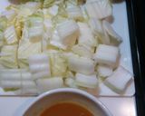 簡単！美味♪豚バラ白菜ごま味噌にんにく鍋作り方1写真