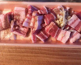 豚肉と蓮根もやしのニンニク炒め作り方1写真