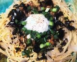 絶品☆温玉なっとうパスタ作り方3写真