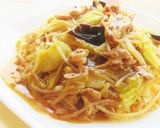 〖 豚肉ともやしのあんかけチャーハン 〗作り方8写真