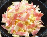 簡単☆白菜ベーコンクリームチーズのスープ作り方1写真