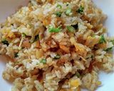 菜の花とザーサイのチャーハン♪作り方1写真