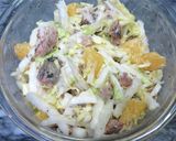 白菜（キャベツ）と鯖缶と柑橘のサラダ作り方8写真