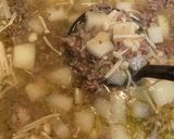 クエ出汁入り大根と挽肉のカレー作り方4写真