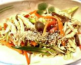 低糖質！豆腐皮(とうふぴー)焼きそば作り方5写真