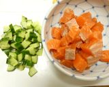 サーモンと甘エビのドーナツ寿司作り方3写真