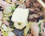 ガリバター味の豚バラ白菜作り方6写真