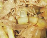 ガリバター味の豚バラ白菜作り方7写真