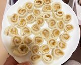 離乳食:バナナときな粉のクルクル巻き作り方4写真