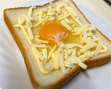時短ワザ♫目玉焼きトースト マヨチーズ作り方5写真