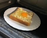 時短ワザ♫目玉焼きトースト マヨチーズ作り方6写真
