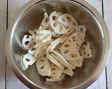 風味香る♪蓮根とエリンギのあおさきんぴら作り方1写真
