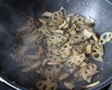 風味香る♪蓮根とエリンギのあおさきんぴら作り方4写真