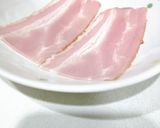 レンジで２分！！【ベーコンエッグ】作り方1写真