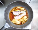 タラと新ゴボウにエノキの煮つけ作り方3写真