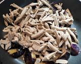 ナスとそばのショートパスタのおろしそば風作り方7写真