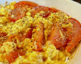 食材2つ♡ふわふわ卵とトマトの旨炒め作り方4写真