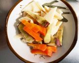お一人様☆肉無オイ甘酢とろみ温野菜サラダ作り方8写真