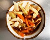 お一人様☆肉無オイ甘酢とろみ温野菜サラダ作り方13写真