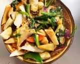 お一人様☆肉無オイ甘酢とろみ温野菜サラダ作り方17写真