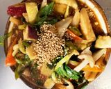 お一人様☆肉無オイ甘酢とろみ温野菜サラダ作り方19写真