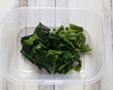 お弁当に！簡単！ほうれん草とツナの和え物作り方1写真