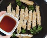 スイートブロッコリーのつくね焼き。作り方7写真