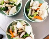 レンジ肉無豆腐玉ねぎあん炒味洋風野菜炒め作り方12写真