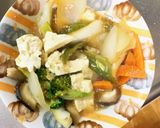 レンジ肉無豆腐玉ねぎあん炒味洋風野菜炒め作り方17写真