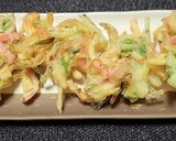 生姜入り、カニかまと野菜のかき揚げ作り方5写真