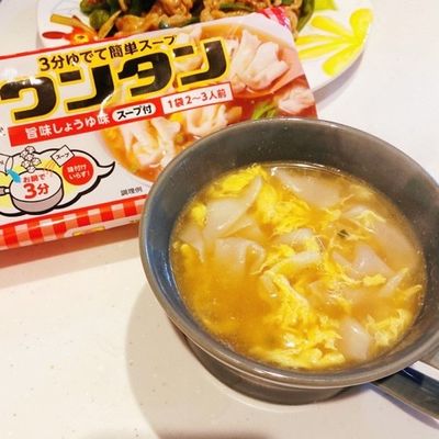 東洋水産 マルちゃんワンタン♡卵スープ by ♡しょこたん